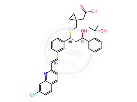 Chemical structure of 21(R)-Hydroxy Montelukast