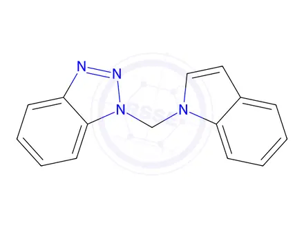 Chemical structure of 1-((1H-Indol-1-yl)methyl)-1H-benzo[d][1,2,3]triazole