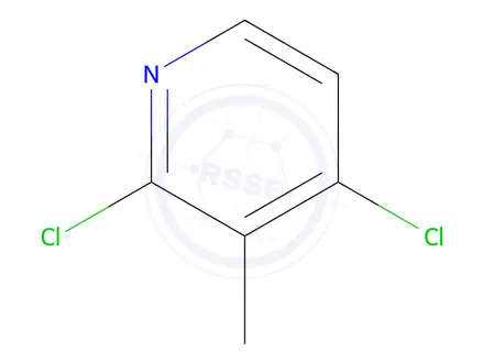 Chemical structure of 2,4-Dichloro-3-methylpyridine