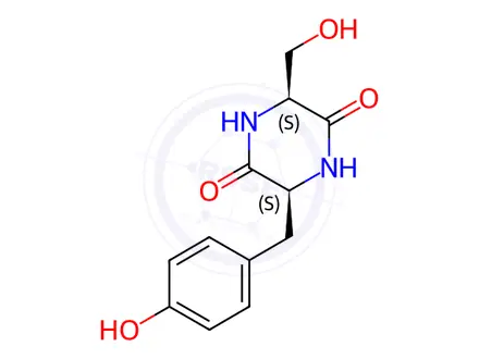 Chemical structure of Cyclo(-Ser-Tyr)