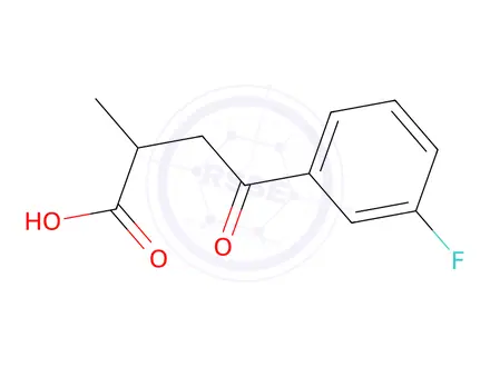 Chemical structure of 4-(3-fluorophenyl)-2-methyl-4-oxobutanoic Acid