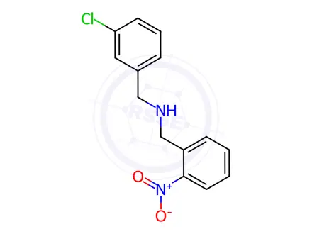 Chemical structure of N-(3-chlorobenzyl)-1-(2-nitrophenyl)methanamine