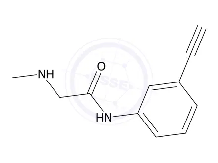 Chemical structure of N-(3-Ethynylphenyl)-2-(methylamino)acetamide