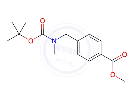 Chemical structure of 4-[(TERT-BUTOXYCARBONYL-METHYL-AMINO)-METHYL]-BENZOIC ACID METHYL ESTER