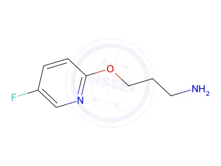 Chemical structure of 3-((5-Fluoropyridin-2-yl)oxy)propan-1-amine