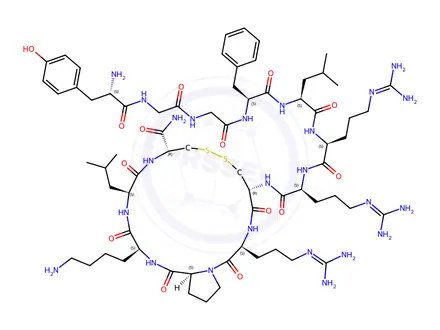 Chemical structure of (Cys8·13)-Dynorphin A (1-13) amide