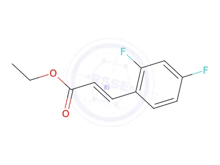 Chemical structure of 3-(2,4-DIFLUORO-PHENYL)-ACRYLIC ACID ETHYL ESTER