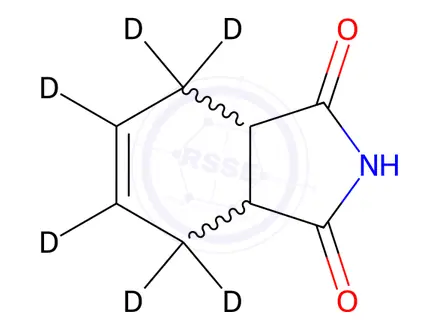 Chemical structure of D6-cis-1,2,3,6-Tetrahydrophthalimide