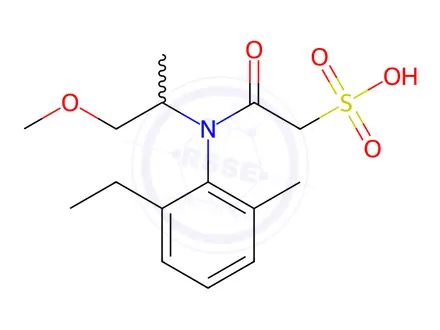 Chemical structure of Metolachlor ethane sulfonic acid(ESA)