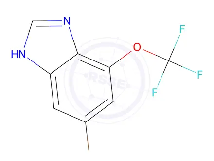 Chemical structure of 6-Bromo-4-(Trifluoromethoxy)-1h-Benzimidazole