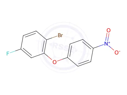 Chemical structure of 1-Bromo-4-fluoro-2-(4-nitrophenoxy)benzene
