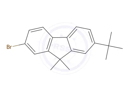 Chemical structure of 2-Bromo-7-(tert-butyl)-9,9-dimethyl-9H-fluorene