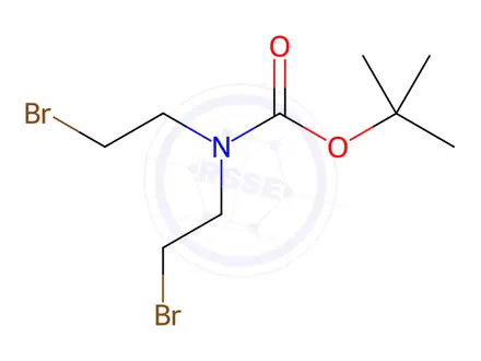 Chemical structure of N-Boc-N,N-bis(2-bromoethyl)amine
