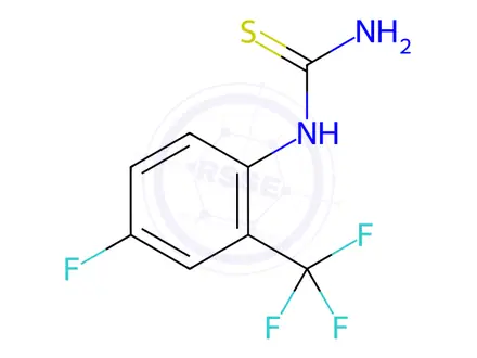 Chemical structure of 1-(4-Fluoro-2-(trifluoromethyl)phenyl)thiourea