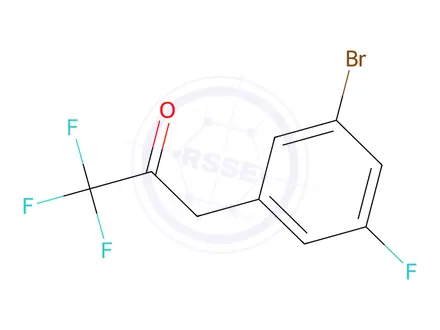 Chemical structure of 3-(3-Bromo-5-fluorophenyl)-1,1,1-trifluoropropan-2-one