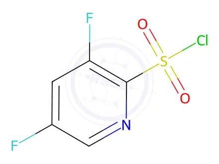 Chemical structure of 3,5-difluoropyridine-2-sulfonyl chloride