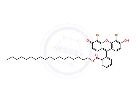 Chemical structure of 4',5'-Dibromofluorescein Octadecyl Ester