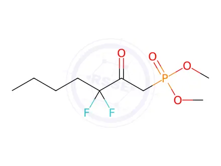 Chemical structure of Dimethyl(3,3-difluoro-2-oxoheptyl)phosphonate