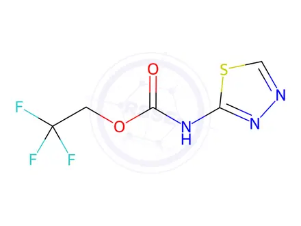 Chemical structure of 2,2,2-Trifluoroethyl n-(1,3,4-thiadiazol-2-yl)carbamate