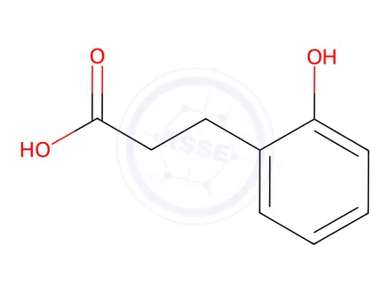 Chemical structure of 3-(2-hydroxyphenyl)propanoic acid