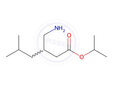 Chemical structure of Isopropyl 3-(aminomethyl)-5-methylhexanoate