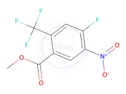 Chemical structure of Methyl 4-fluoro-5-nitro-2-(trifluoromethyl)benzoate