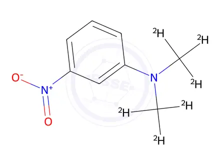 Chemical structure of N,N-di(methyl-d3)-3-nitroaniline