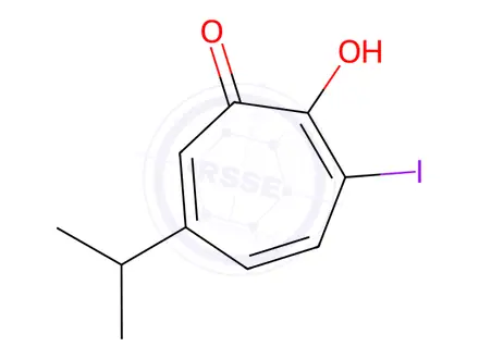 Chemical structure of 7-iodohinokitiol