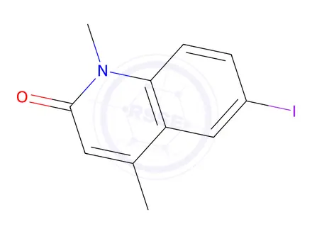 Chemical structure of 6-Iodo-1,4-dimethylquinolin-2(1H)-one
