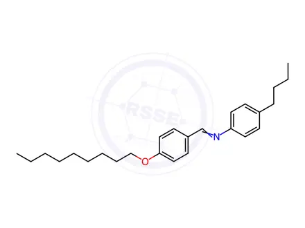 Chemical structure of p-Nonyloxybenzylidene p-butylaniline
