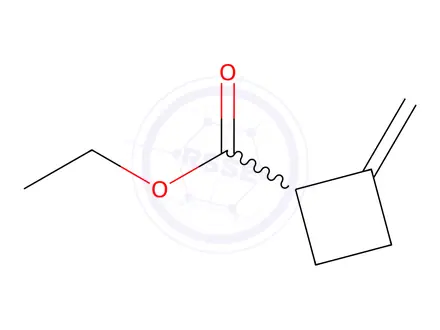 Chemical structure of Cyclobutanecarboxylic acid, 2-methylene-, ethyl ester (9CI)