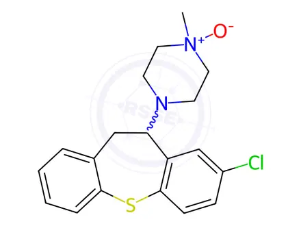 Chemical structure of Piperazine, 1-(8-chloro-10,11-dihydrodibenzo(b,f)thiepin-10-yl)-4-meth yl-, 4-oxide