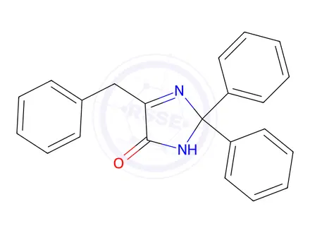 Chemical structure of 4-Benzyl-2,2-diphenyl-1H-imidazol-5(2H)-one