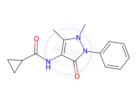 Chemical structure of n-(1,5-Dimethyl-3-oxo-2-phenyl-2,3-dihydro-1h-pyrazol-4-yl)cyclopropanecarboxamide