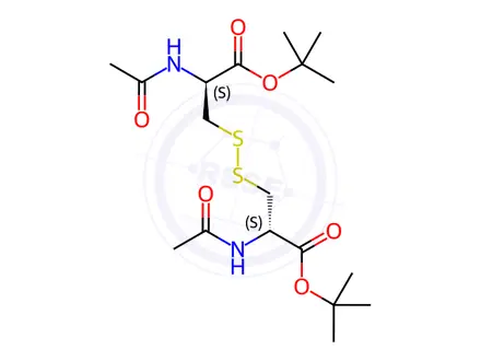 Chemical structure of N,N’-Diacetyl-L-cystine bis(tert-butyl) diester