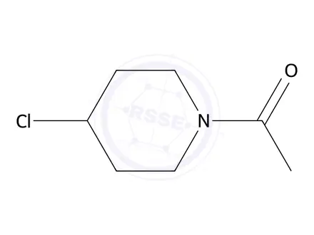 Chemical structure of 1-(4-Chloropiperidin-1-yl)ethan-1-one