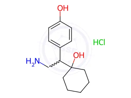 Chemical structure of D,L-N,N-Didesmethyl-O-desmethyl Venlafaxine Hydrochloride