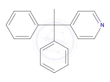Chemical structure of 4-(1,1-Diphenylethyl)pyridine