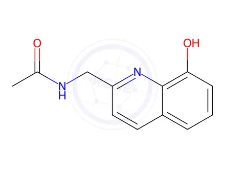 Chemical structure of N-((8-Hydroxyquinolin-2-yl)methyl)acetamide