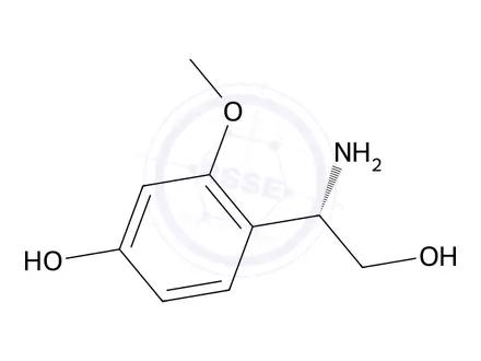 Chemical structure of (s)-4-(1-Amino-2-hydroxyethyl)-3-methoxyphenol