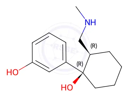 Chemical structure of (+)-N,O-Di-Desmethyl Tramadol