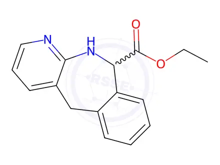 Chemical structure of Ethyl 10,11-dihydro-5H-benzo[e]pyrido[2,3-b]azepine-10-carboxylate