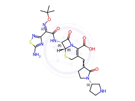 Chemical structure of Ceftobiprole Impurity 78