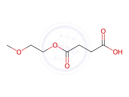 Chemical structure of O-METHYL-O'-SUCCINYLPOLYETHYLENE GLYCOL&