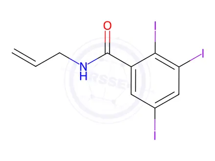 Chemical structure of n-Allyl-2,3,5-triiodobenzamide