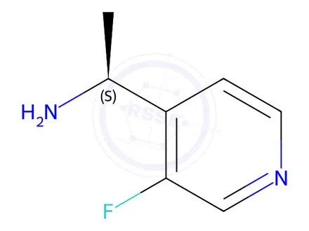 Chemical structure of (S)-1-(3-Fluoropyridin-4-yl)ethan-1-amine