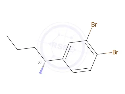 Chemical structure of (R)-1-(3,4-dibromophenyl)butan-1-amine