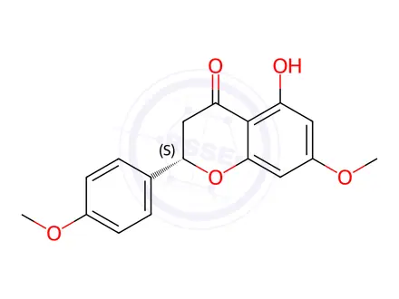 Chemical structure of 4',7-Di-O-methylnaringenin