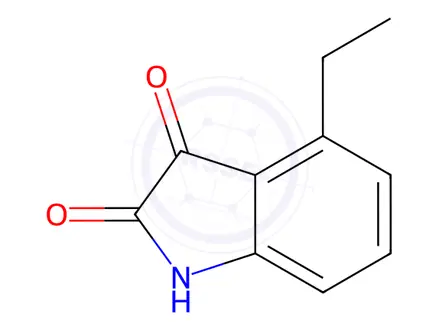 Chemical structure of 4-ETHYL ISATIN
