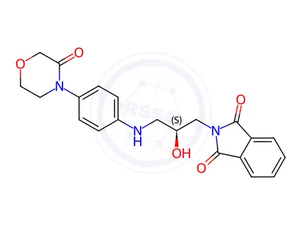Chemical structure of Rivaroxaban Phthalimido Descarbonyl Impurity